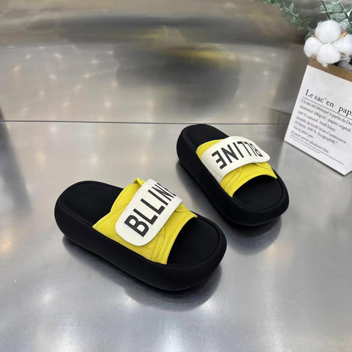 

Spring and Summer Thick-soled Sandals Height-increasing Sports Lace-up Casual Shoes and Women s Fashionable Shoes 40 жёлтый