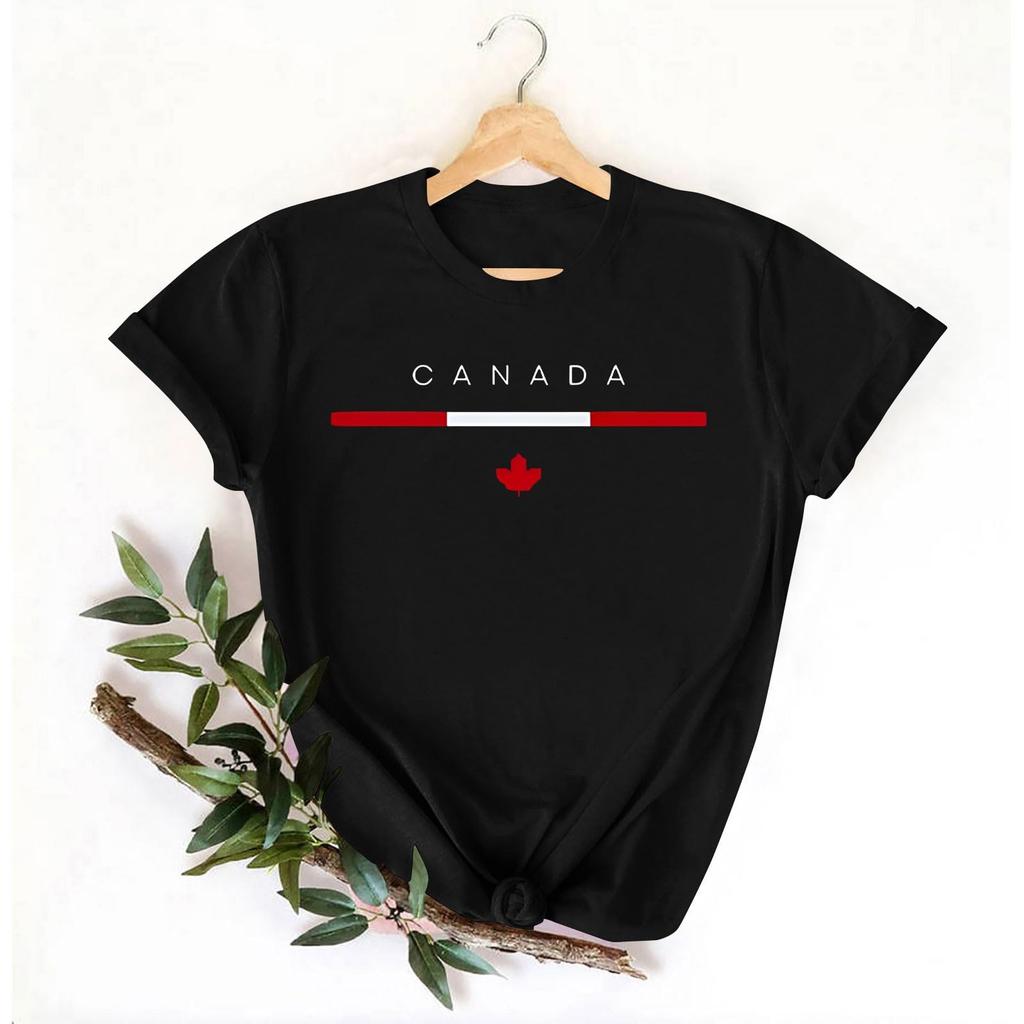 Women's Fashion Casual Maple Leaf Print Top