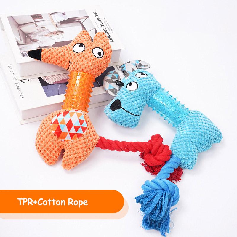 Creative Voice-Producing Plush Toy for Dog Bite-resistant Teeth Grinding Relief Boredom Puppy Interactive Toy Zabawki Dla Pieska