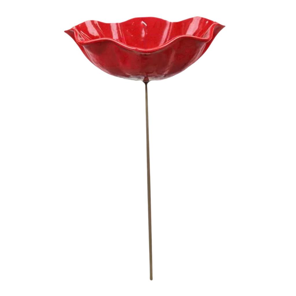 Flower Garden Stake Decoration Yard Ornament, Bee Bath Garden Bird Feeder Bird Bath Outdoor for Lawn Gift Courtyard Outside