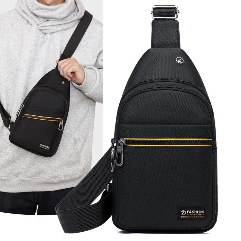 New Large Capacity Men's Chest Bag Oxford Cloth Practical Simple Messenger Bag Trend Leisure Commuting Joker Shoulder Bag.