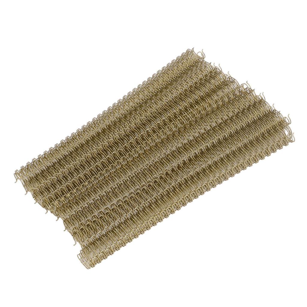 100 Stück Doppeldraht-Bindespirale 100 Blatt Kapazität 3:1 Teilung 34 12,7 mm Durchmesser Set-Kit für Papier