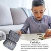 1PC Lockable Safe with Key - Portable Metal Safe, Creative Coin Organiser & Sturdy Storage Box for Kids