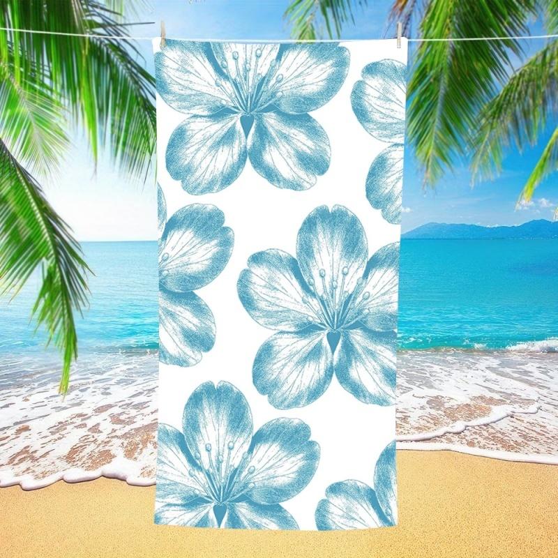 Cartoon Yellow Daisy Floral Beach Towel Premium Sand Free Quick Dry Towel Boho Style for Beach Pool Travel