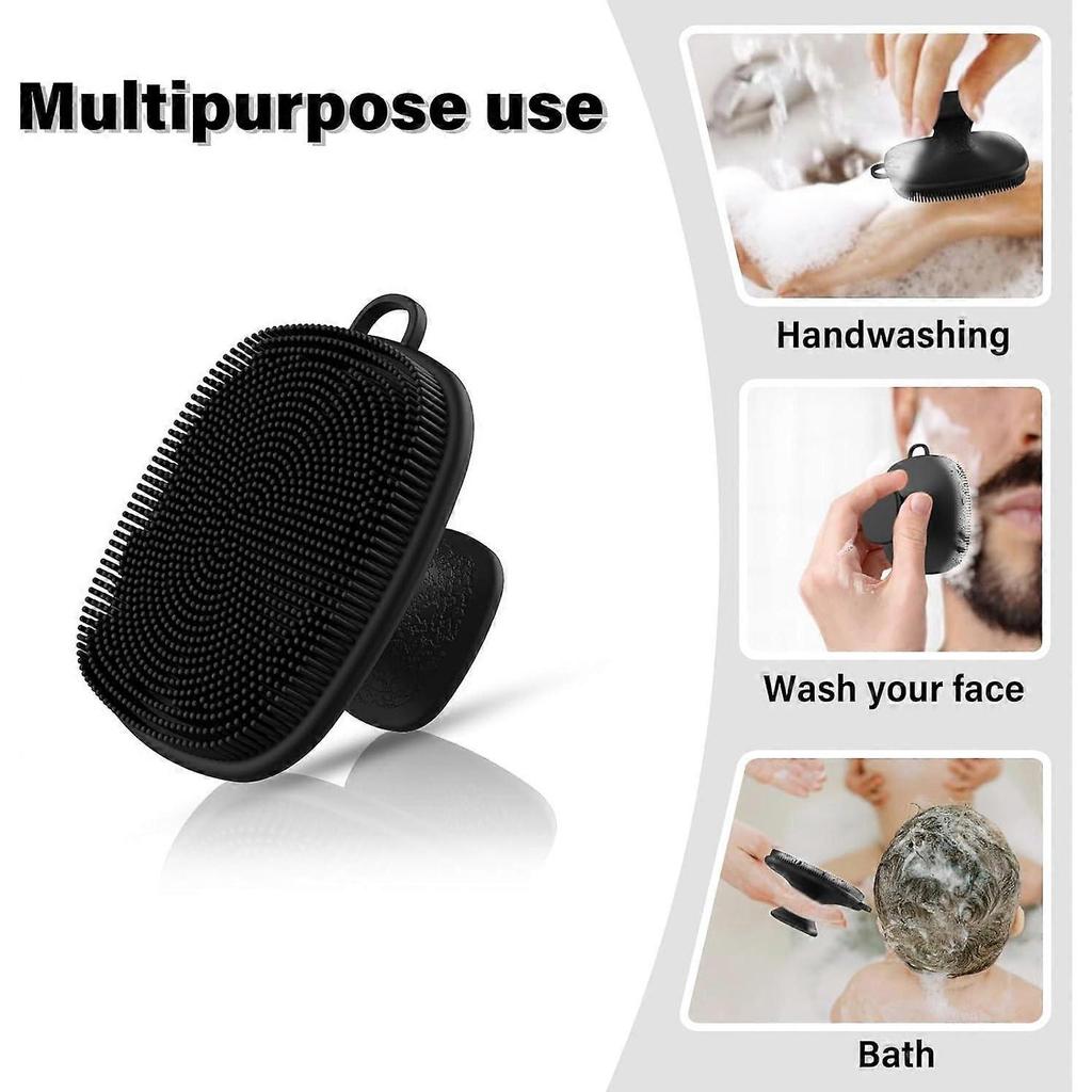 2 Pack Silicone Facial Cleansing Brush for Men & Women,Reusable Gentle