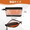 SensaBliss Small Tool and Transparent Large Tool Storage Gadget Pouch with Metal Multifunctional for and Car Stationery and Cable Storage Bag,