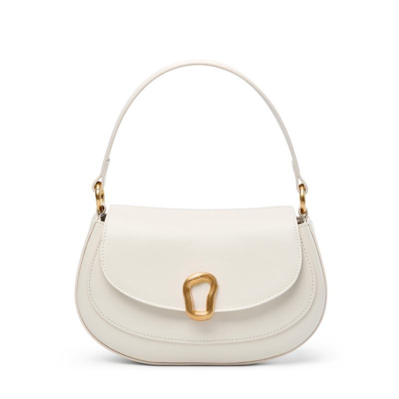 Bag Women's Leather Baguette Bag Crossbody New Women's Niche High-end Small Bag Office Worker Handbag
