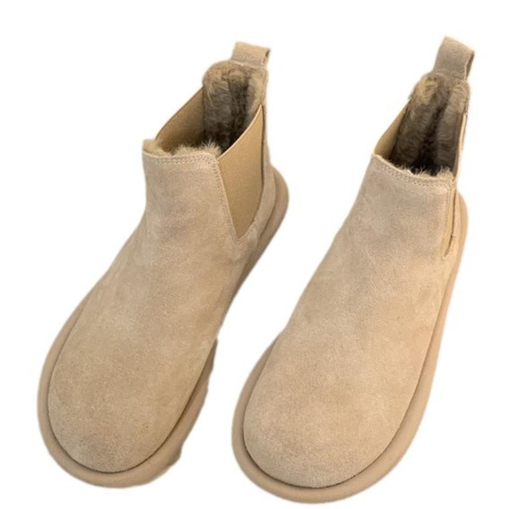 Snow Boots, Women's Warm Boots, Cotton Shoes, Suede Shoes, Thick Shoes, Martin Boots, Short Boots