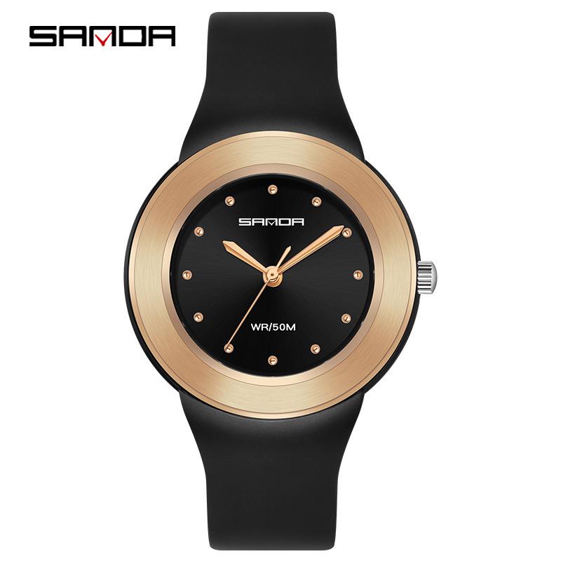 Sanda Personalized Men's Quartz Waterproof Watch - New Trendy Casual Outdoor Wristwatch