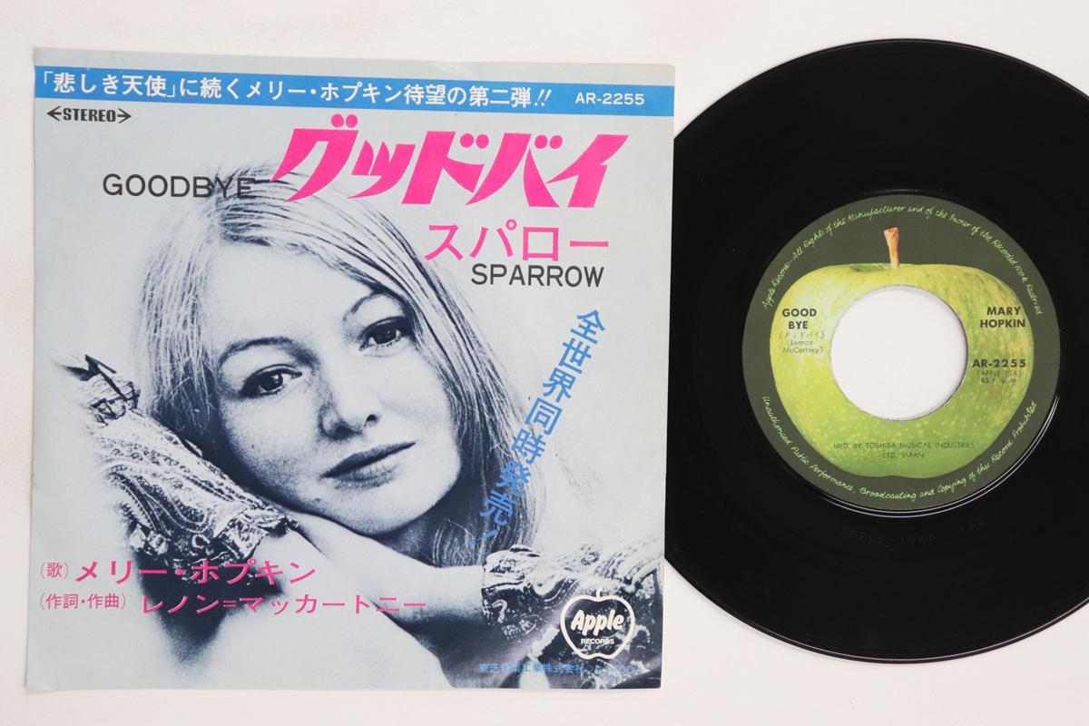 

7inch Record MARY HOPKIN Goodbye Sparrow AR2255 APPLE 1969 Japan Rock Used