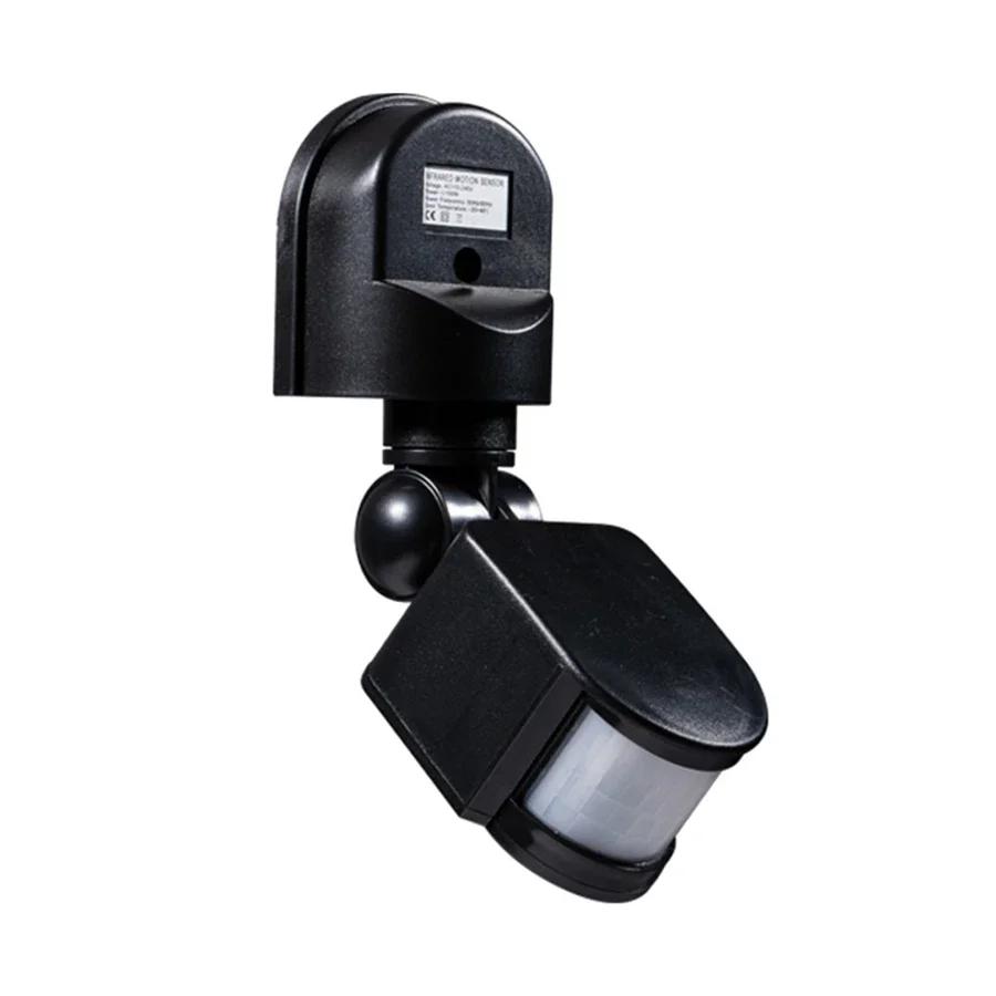 

Датчик движения, выключатель света, автоматический инфракрасный датчик движения PIR, настенный датчик, таймер, выключатель, AC220V AC110V чёрный