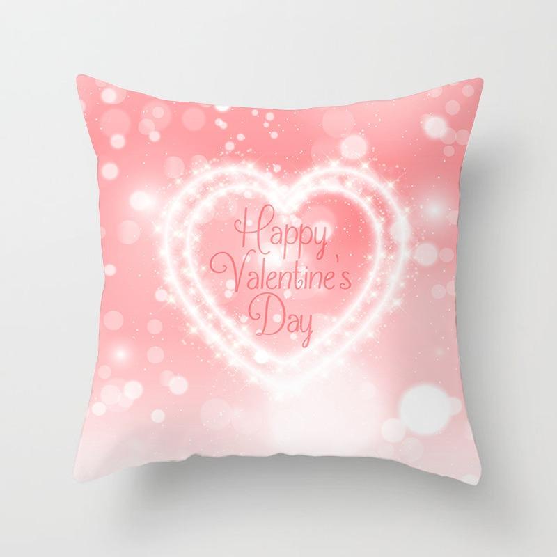Office Sofa Cushion Cover Valentine's Day Confession Creative Love Pattern Pillowcase Luxury Home Decoration Cushion Cover