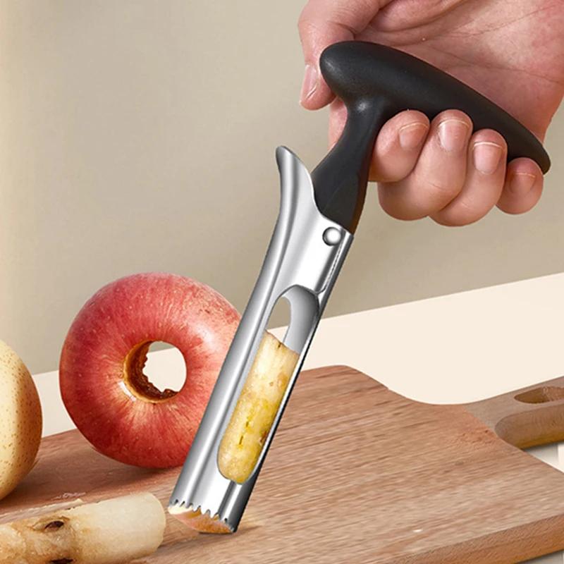 1Pc Apple Corer Remover Stainless Steel Apple Cutter Slicer Pear Apple Core Remove Tools Fruit Cutting Knife Kitchen Accessories