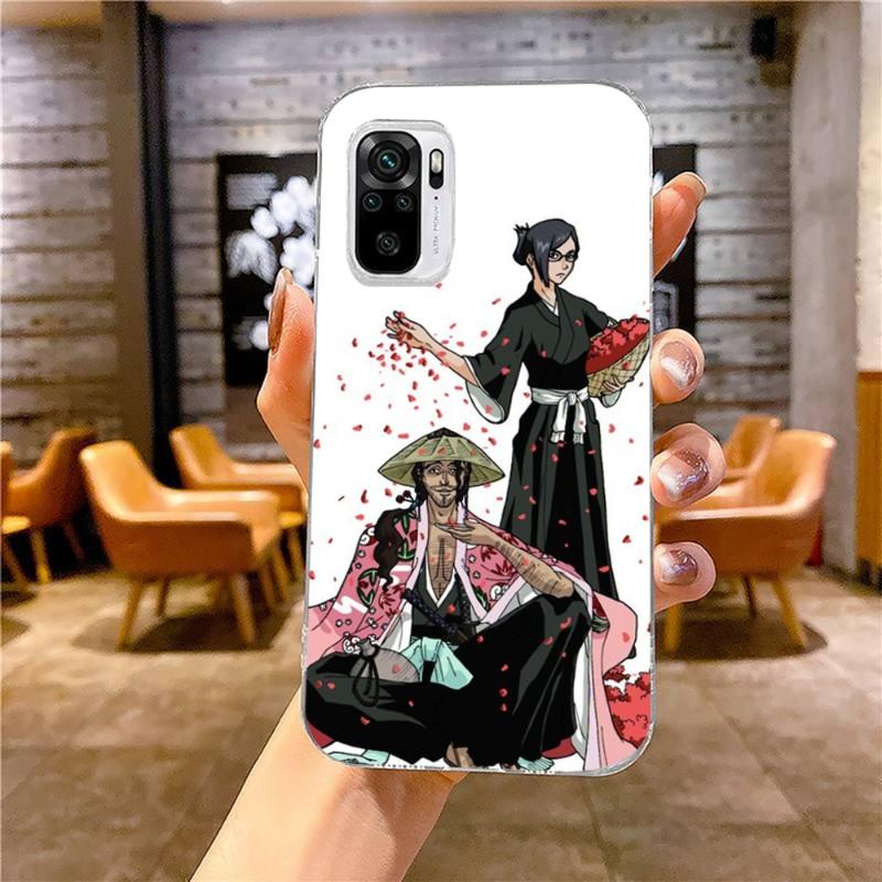 Kyoraku Shunsui Bleach Telefon Kılıfı Xiaomi 12 11T 10 9 Redmi Note 11 10 10S Pro Redmi 9 9A 8 İçin Şeffaf Telefon Kılıfı