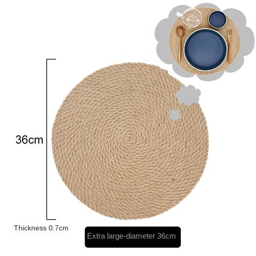 Hitzebeständiges Tischset aus gewebtem Leinen im japanischen Stil, Haushaltsuntersetzer gegen Verbrühungen, Tischmatte, Untersetzer