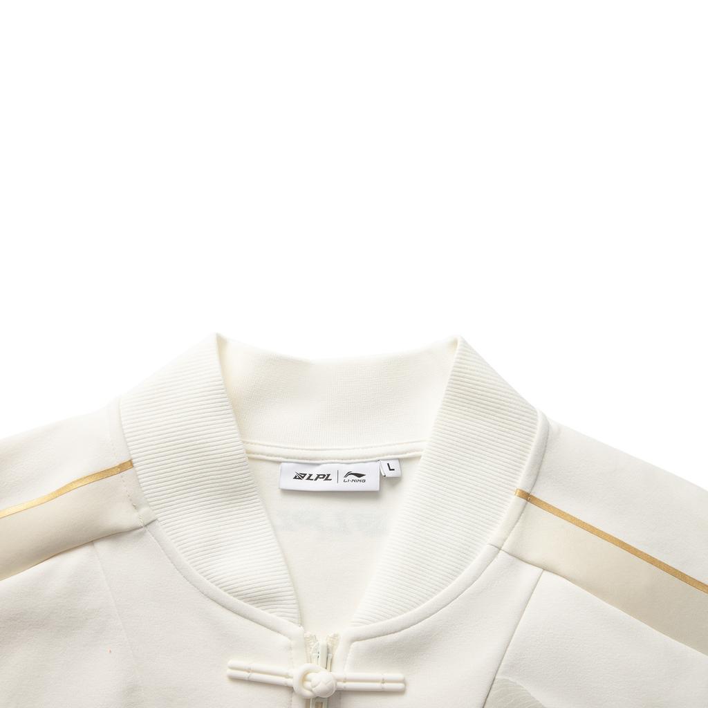 Li Ning X LPL Collaboration Sports Lifestyle Series Casual Simple Letter Loose Jacket Unisex Jacket Off-White AFDU731-1