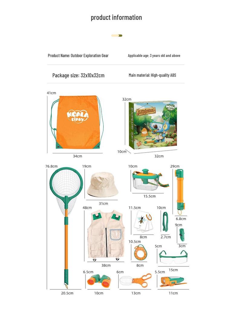 Science Experiment Kit: Insect Observation Box with Magnifying Glass & Animal Catcher