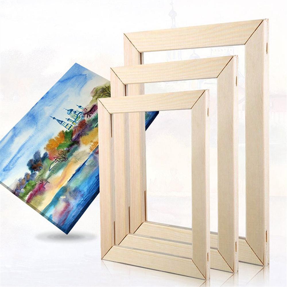 15x15cm Solid Pine Wood Canvas Frames for Oil Paintings Poster Prints DIY Picture Inner Frame