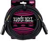 Ernie Ball 6073 Microphone Cable 25 Feet MALE/FEMALE XLR 7.62m Black
