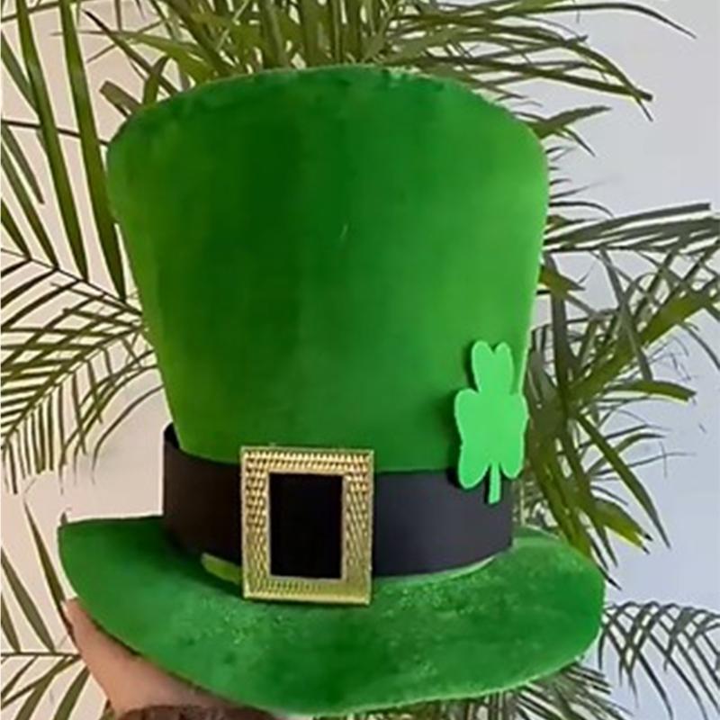 3Pcs Patrick's Day Ensemble Including Top Hat Bows Tie And Mustache Accessories For Group Celebrations
