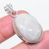 Dabīgs Mēnessakmens Dārgakmens 925 Sterlinga Sudraba Rotaslieta Kulons 1,69" Y2n41