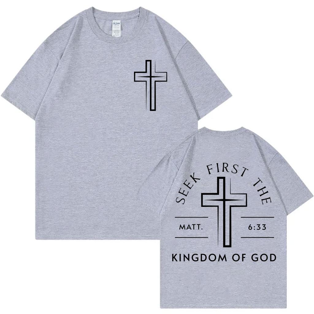 Christian Jesus Bible Verse T-shirts High Quality Fashion Short Sleeve T-shirt Men Women Clothing Casual Cotton T Shirts
