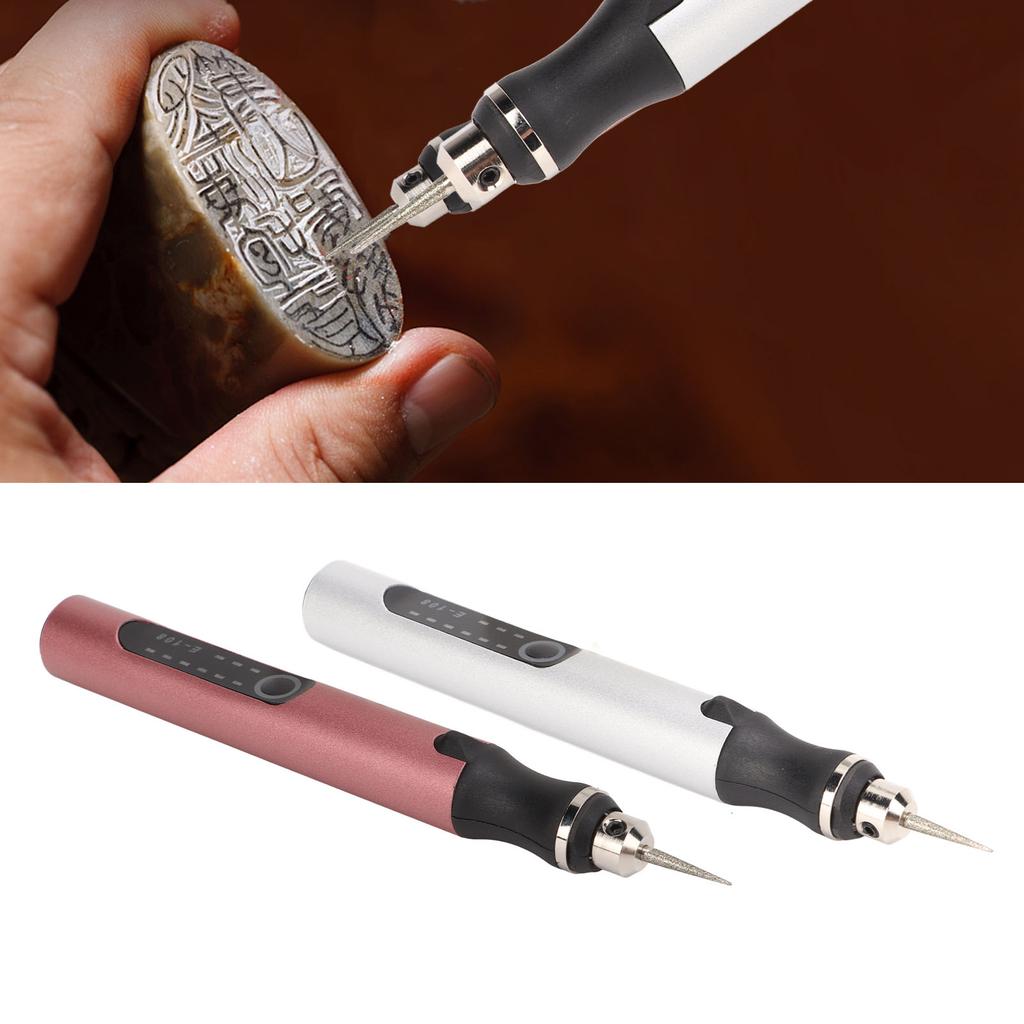 Electric Engraving Pen USB Charging Wireless DIY Indicator Lights Automatic Power Failure Protection