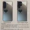 Gradient heart-shaped pattern glass phone case suitable for Samsung Galaxy S26 S25 S24 S23 S22 S20 FE Ultra Plus shockproof