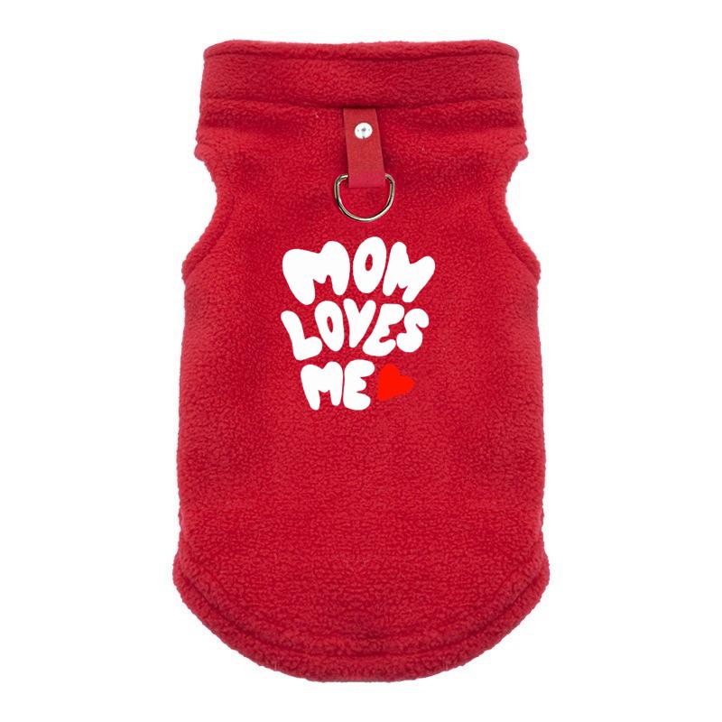 

Флисовая одежда для маленьких собак, весенне-осенний теплый жилет для щенков и кошек, одежда для ши-тцу, чихуахуа, куртка для французского бульдога, пальто для мопса XL красный