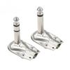 90 Degree Right Angle 6.35Mm Jack Plug Metal 23 Pole Mono Stereo Audio Connector For Guitar Phone Amplifier Cable Repair