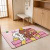ANIME B-Brown Bear Floor Mat Absorbent Floor Mat Non-Slip Entrance Rug for Bathrooms Restrooms and Toilets