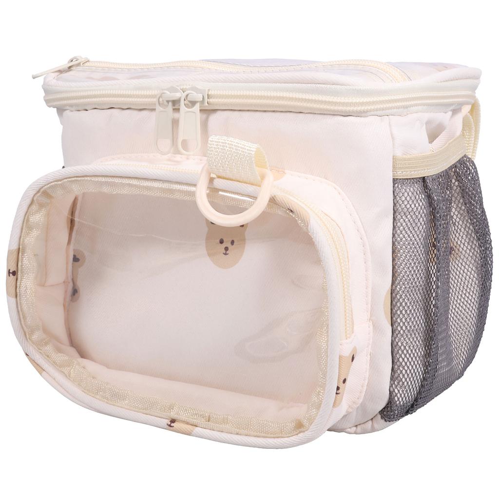Kid Bicycle Handlebar Bag Childrens Front Bike Storage Basket With Adjustable Strap Multi-function Cycling Carrier Bag Hanging