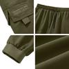 Men's Casual Cargo Pants Loose Straight Leg with Tapered