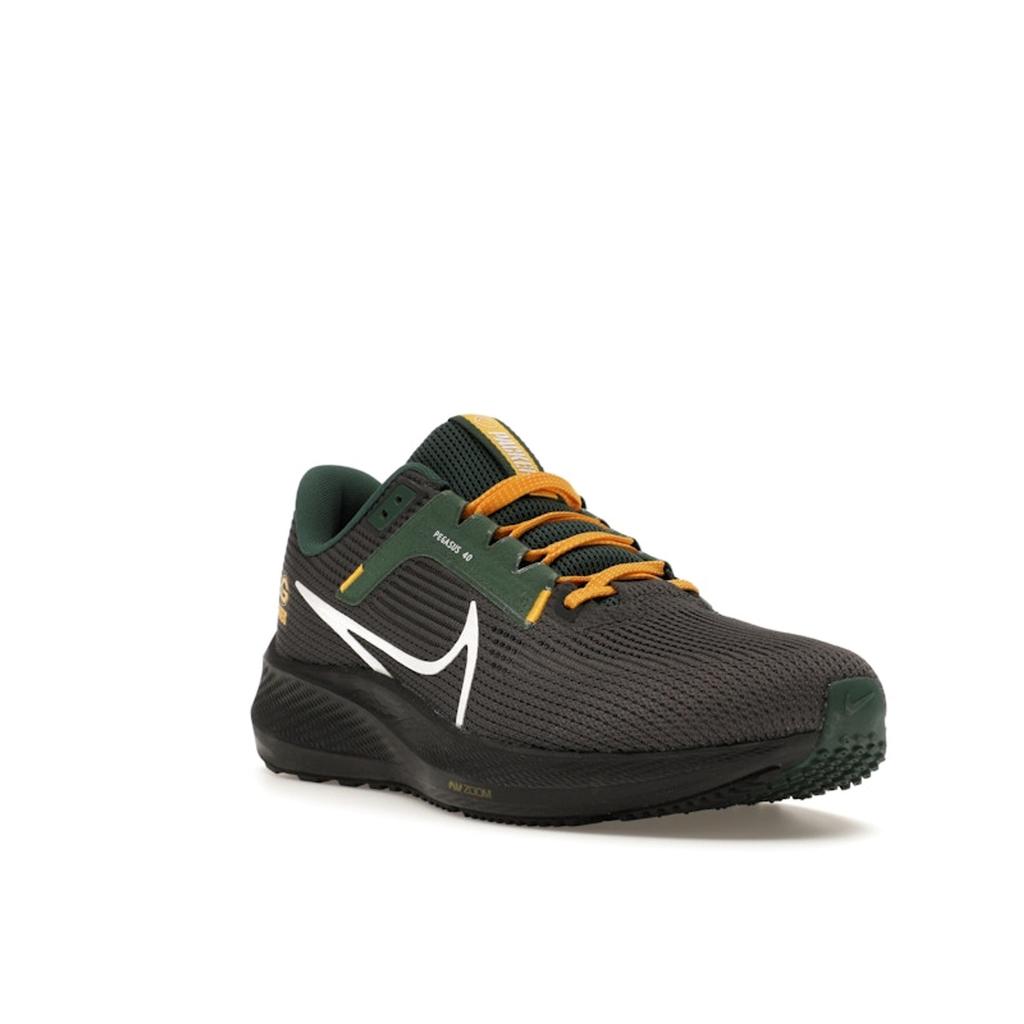 Nike NFL X Air Zoom Pegasus 40 Green Bay Packers Men Sneakers Black Anthracite Fir DZ5964-001
