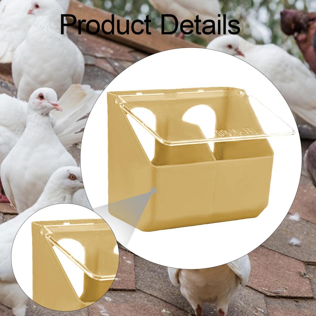 Hanging Pigeon Feeder, Heavy Duty Dove Bird Feeding Case Food Storage Case for Pigeons Cockatiels Parakeet Ducks Canaries