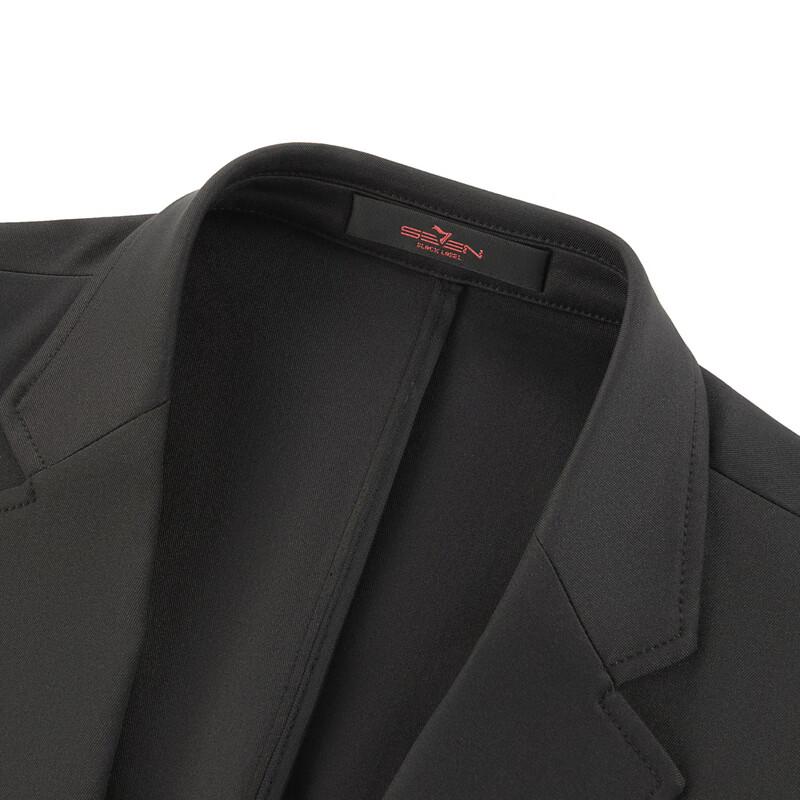 Seven Men's Cotton-Feel Wrinkle-Resistant Notch Lapel Blazer
