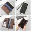 PU Men Long Wallet Large Capacity Card Holder Fashion Business Wallet Ladies