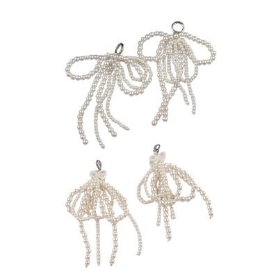 Módní perly Korálkové mašle Tkaničky Přívěsek na boty Sladké doplňky k botám Jedinečné přezky na boty pro dívku