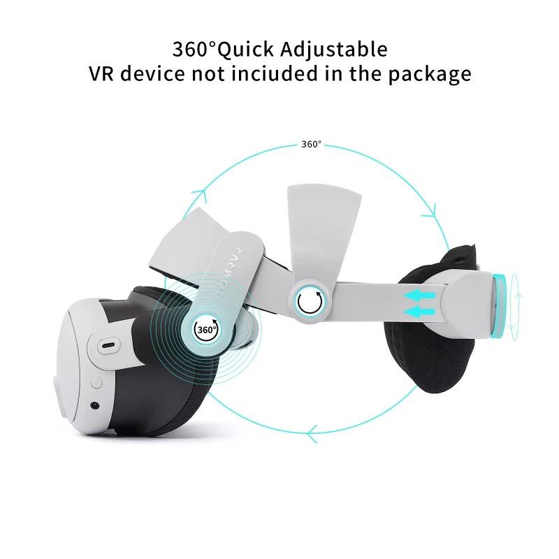 Nueva correa para la cabeza para Meta Oculus Quest 3 Correa Halo Correa ajustable cómoda para la cabeza Quest 3 para accesorios Oculus Quest Gorros Comodidad ergonómica