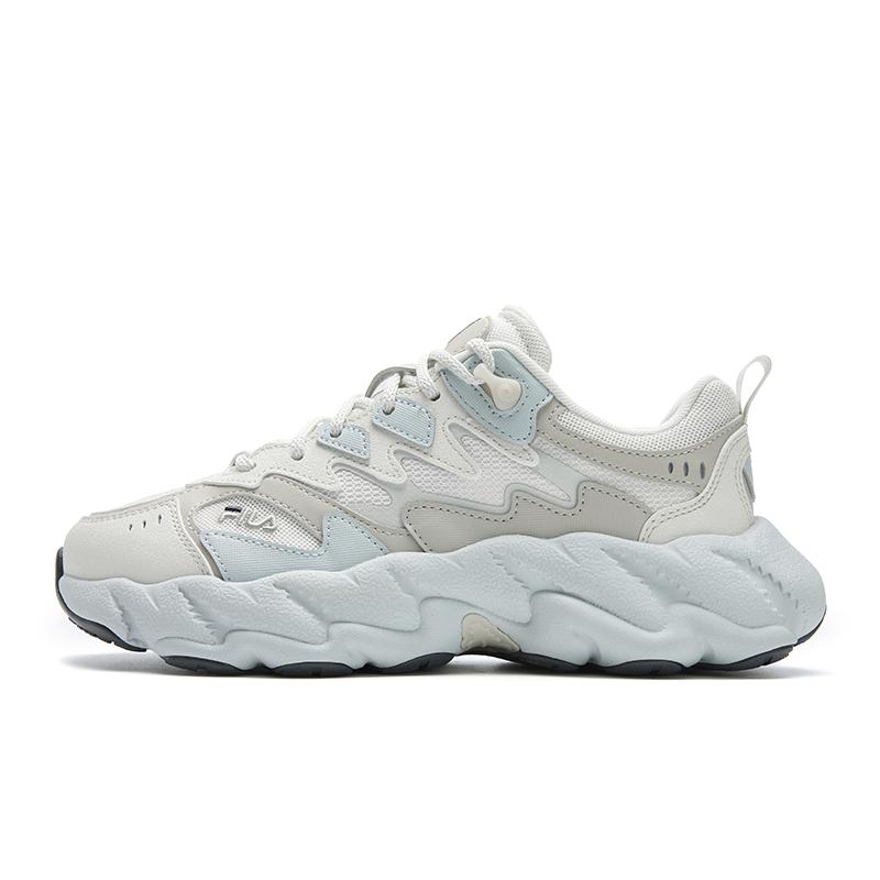 

New FILA FERN 2 Abrasion Resistant, Breathable, Lightweight Low top Casual Shoes Women s White Gray F12W541135FCR 35.5
