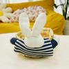 Bunny/Bear Handwoven Storage Basket Straw Woven Easter Egg Basket  Home Furnishings