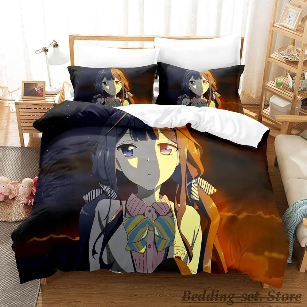 Comfortable Anime Print Bedding Set With Duvet Cover And Pillowcases Single Twin Full Queen King Sizes For Adults And Kids