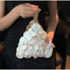 Luxury Banquet Bag Elegant Women's Hand-woven Beaded Natural Shell Bag Fashiable High-end Travel Shoulder Bag Creative Handbag