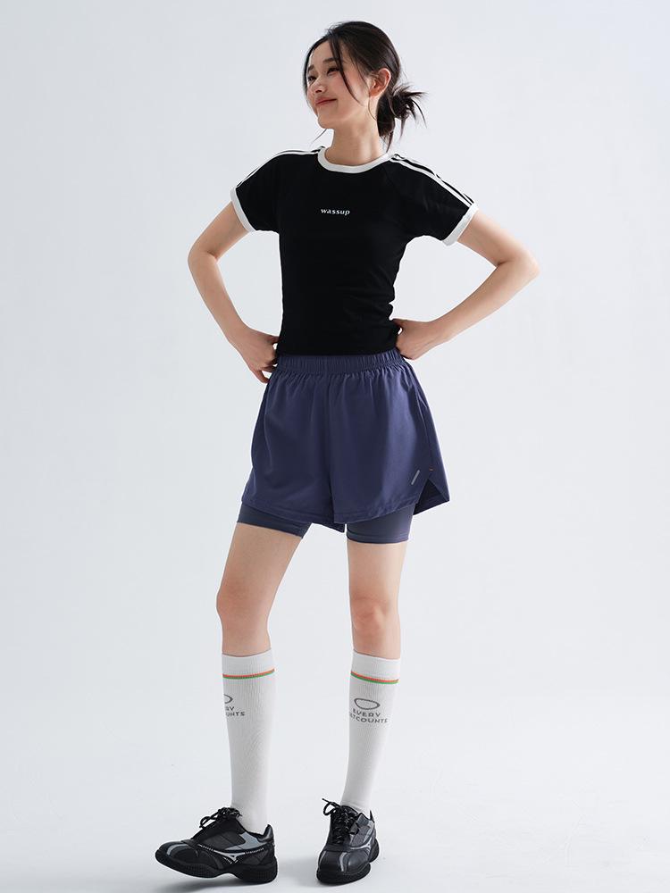Women's 2-in-1 Quick-Dry Breathable Running Fitness Shorts