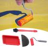 Mini Size Silicone Paint Roller Aluminum Handle Small Paint Roller  Home Decorating