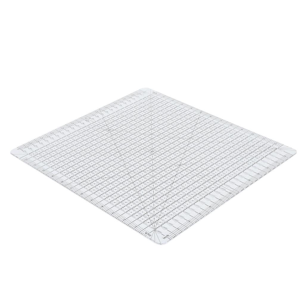 Quilting Ruler 12in Wide Transparent Acrylic Accurate Scale Black Grid Line Cut Ruler for Sewing