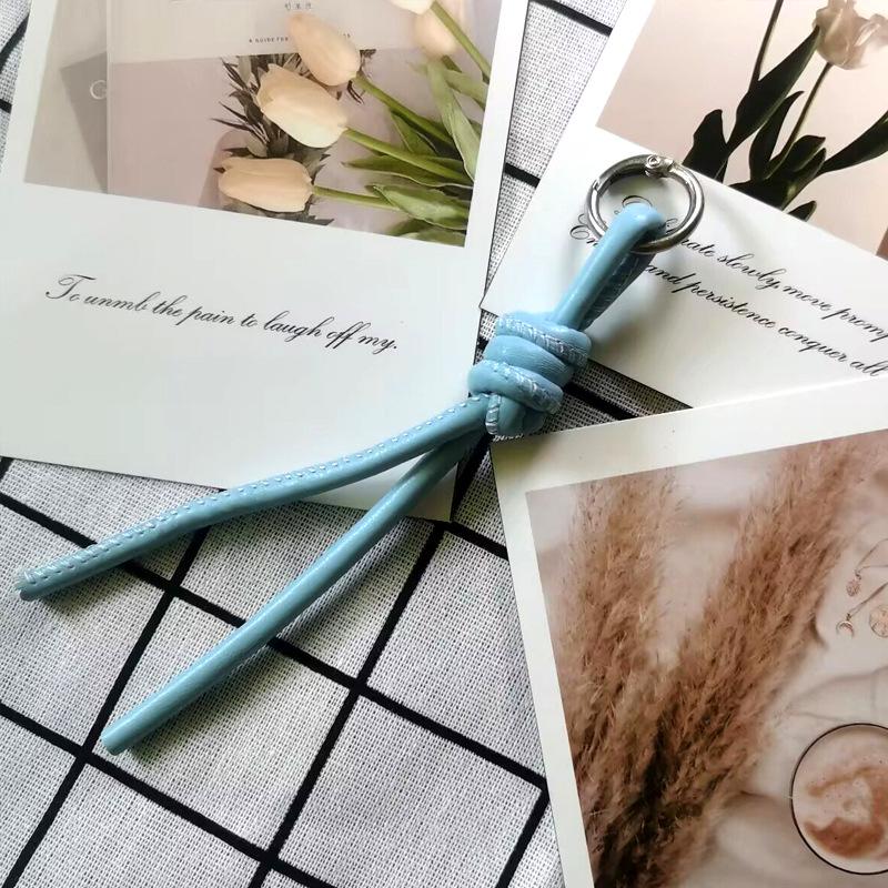 Плетеный кожаный брелок для ключей автомобиля и шнурок для телефона