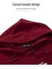 Women's Plus Velvet Hooded Sweatshirt: 2025 Autumn/Winter Loose Fit for Middle-Aged Moms (40+).