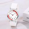 Round Silicone Waterproof Arabic Analog Quartz Scale Stylish Sparkly Fashion Watch Perfect Gift for Christmas or Day Men's Watch Numerals,