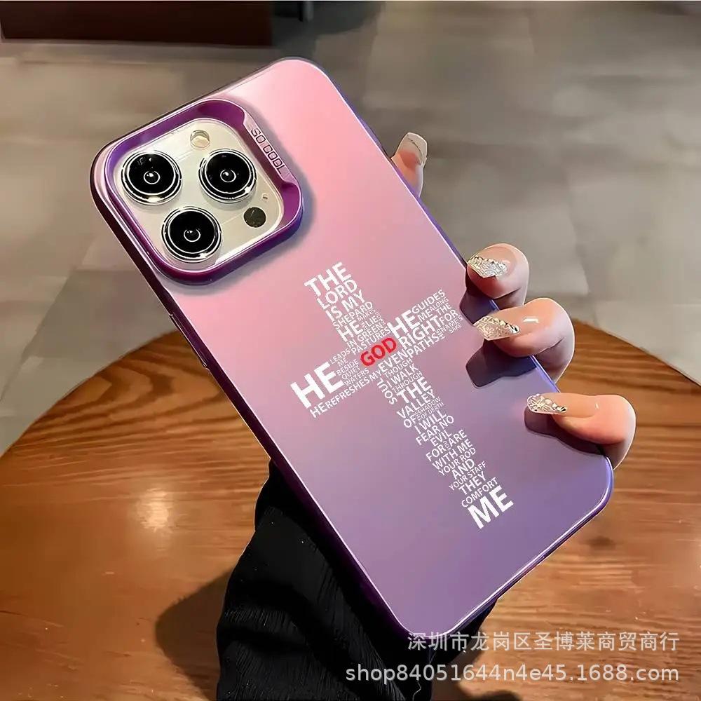 White English Applicable Apple 15 Color Silver iPhone14Pro Creative 11Promax Matte 16 Protective Case 17